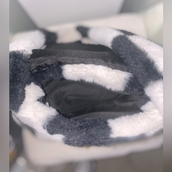 Faux Fur🏁Checkered Handbag - Picture 5 of 6